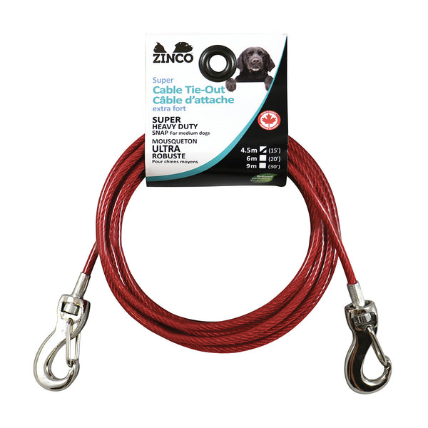 Zinco dog cable tie out