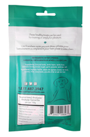 back of Farm Fresh Lamb Treats in green bag
