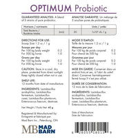 Mad Barn probiotiques optimaux / optimum probiotics